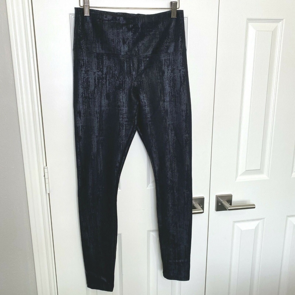 Lysse Black Patterned Stretchy High Waist Leggings